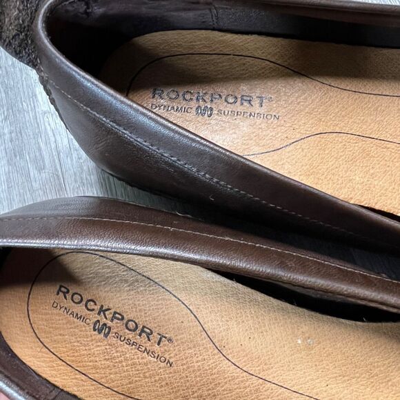 Leather Brown Rockport Vintage Style Loafers Size 7 - Picture 4 of 7